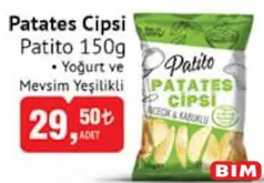 PATİTO PATATES CİPSİ 150 G